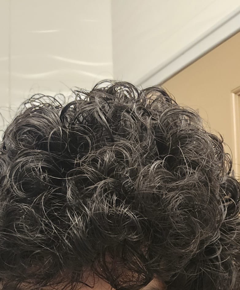 Second view of Elias's curls before using the Curl Nourishing Oil